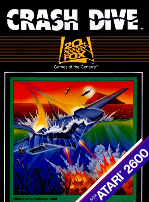 Crash Dive box art for Atari 2600